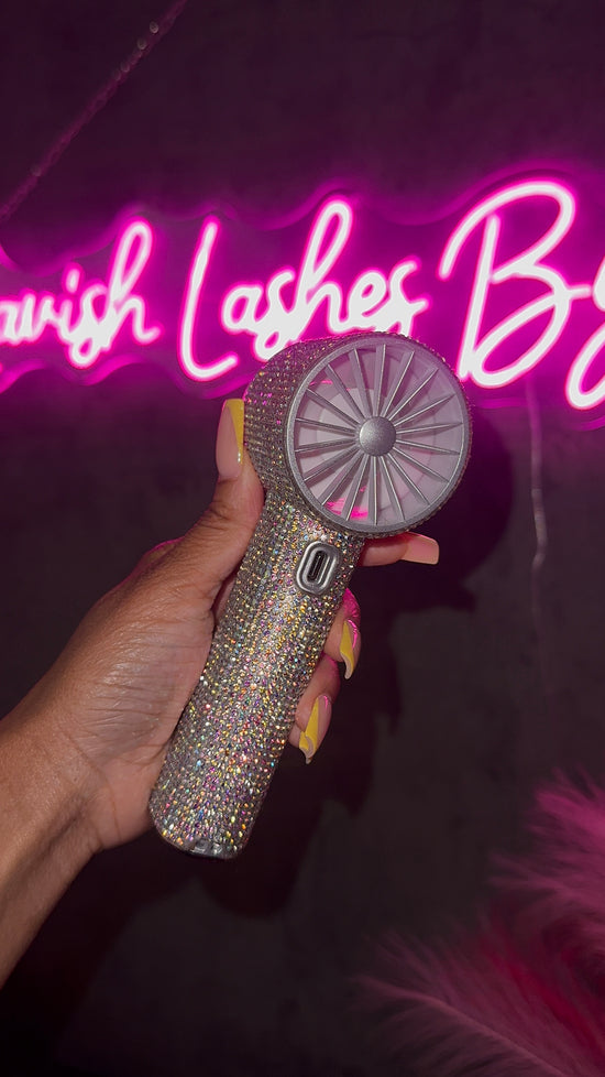 “Bling’d Out” Handheld Fan