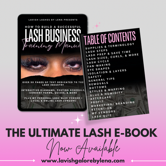 THE ULTIMATE LASH tech TRAINING MANUAL (highly detailed)